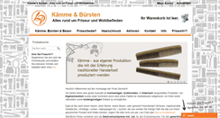 Desktop Screenshot of kaemme-und-buersten.at